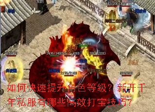 如何快速提升角色等级?新开千年私服有哪些高效打宝技巧? 如何快速提升角色等级?新开千年私服有哪些高效打宝技巧?